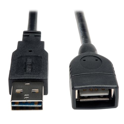 Tripp Lite UR024-001 Universal Reversible USB 2.0 Extension Cable (Reversible A to A M/F) 1 ft. (0.31 m)