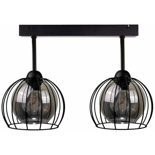 Keter Solo Semi Flush Light Black, 50cm, 2x E27