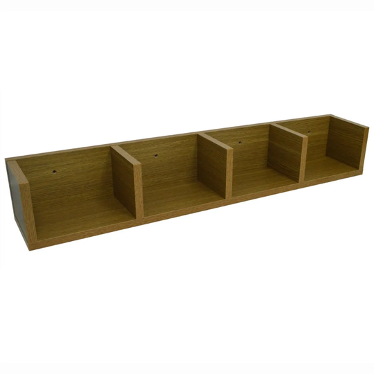 Techstyle Virgo 84 Cd / 56 Dvd / Blu-ray / Video Multimedia Wall Storage Shelf Oak