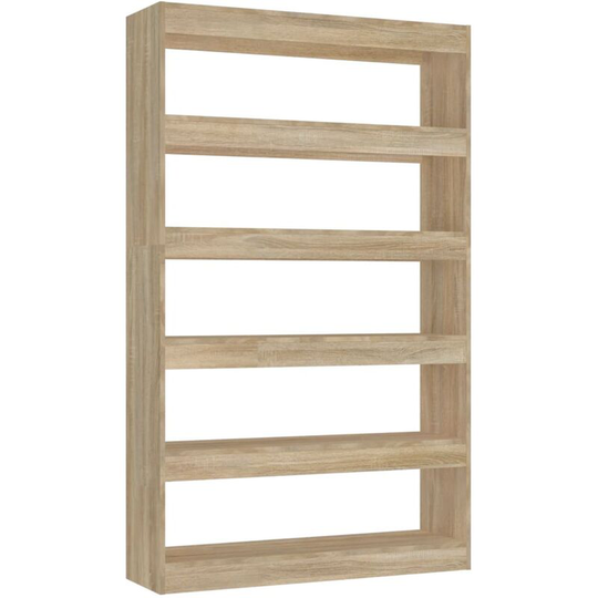 Book Cabinet/Room Divider Sonoma Oak 100x30x166 cm Vidaxl Brown