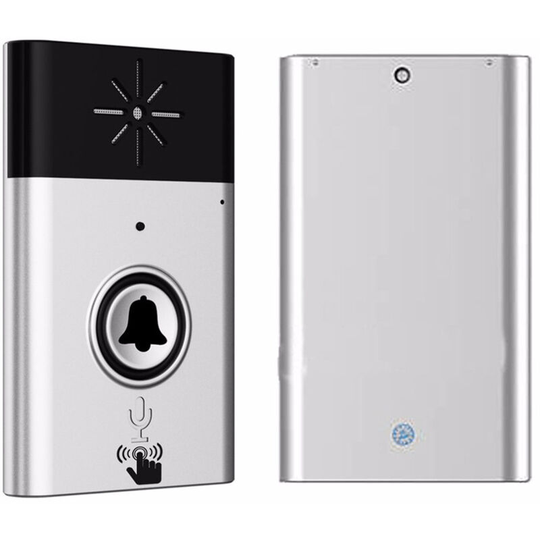 Thsinde - Doorbell, with built-in high sensitivity microphone speaker, wireless doorbell intercom system, 2.4GHz two-way portable mini voice