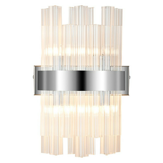 Luminosa Lysander 4 Light G9, Wall Lamp, Polished Nickel, Clear