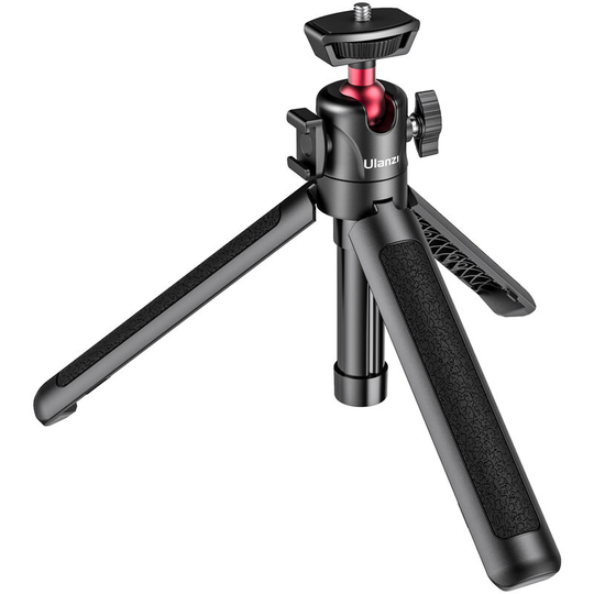 MT-16 Extendable Selfie Stick Tripod 4-Section 44cm/17.3in 2KG Payload with 360¡ã Swivel Ball Head Cold Shoe Universal 1/4 Screw for Phone Camera
