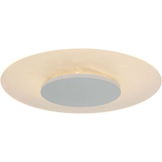 Sienna Lido Flush Ceiling Light White Matt, Transparent Edited