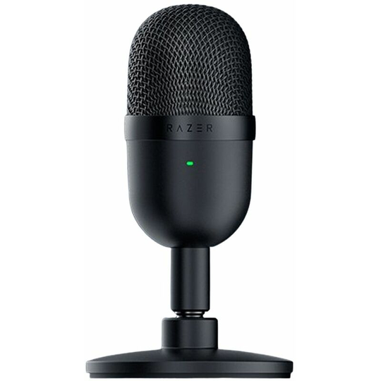 Razer Mini USB Capacitor microphone Desktop desktop PC K Song game live microphone black, Black - Black