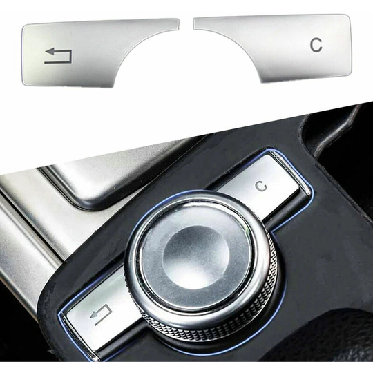 Ilovemilan - For Mercedes Benz c e glk cls Class W204 W212 Car Multimedia Button Sequin Cover