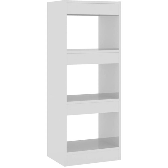 Vidaxl - Book Cabinet/Room Divider High Gloss White 40x30x103 cm Engineered Wood White