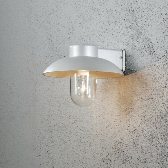 Konstsmide Mani Outdoor Classic Dome Wall Light Grey Max Watt 1x 60, E27, IP44