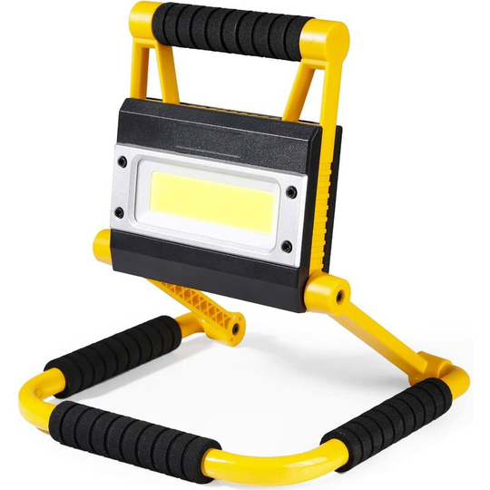 Aougo - led Rechargeable 80W, 51 led Beads 6000 Lumens Outdoor led Floodlight Light, 4 Modes Waterproof led Flood Light Construction Site For Power