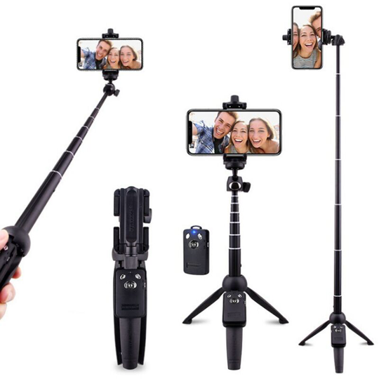 Sun Flowergb - 1PCS 40 inch Aluminum Alloy Mobile Phone Tripod with Wireless Remote Shutter Compatible with iPhone 14 13 12 11 pro Xs Max Xr x 8 7 6