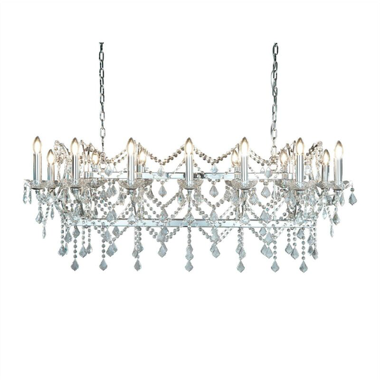 Searchlight Lighting - Searchlight Florence - 14 Light Crystal Chandelier Chrome Finish, E14