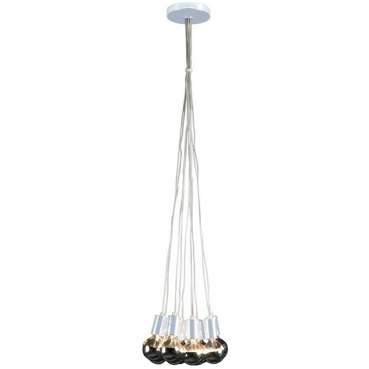 Linea Verdace Globetro 10 Light Cluster Pendant Ceiling Light White Metal