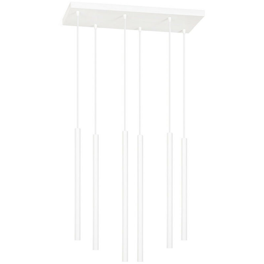Emibig Lighting - Emibig Selter White Cluster Pendant Ceiling Light 6x G9