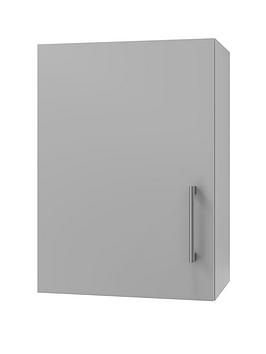 Manor Interiors Linea Light Grey Wall Unit 500Mm (Left Hand Hinged)