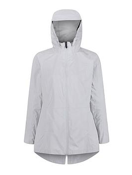 Regatta Pulton II Waterproof Shell Jacket - Light Grey, Light Grey, Size 10, Women