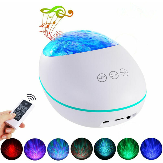 Bearsu - Star Sky Projector, 8 Modes led Star Projector Lamp, Planetarium Lighting Adjustable Brightness Projector with Bluetooth Speaker, Remote