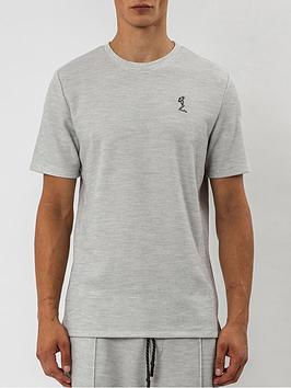 Religion Marbs Pique T-Shirt - Light Grey , Light Grey, Size L, Men