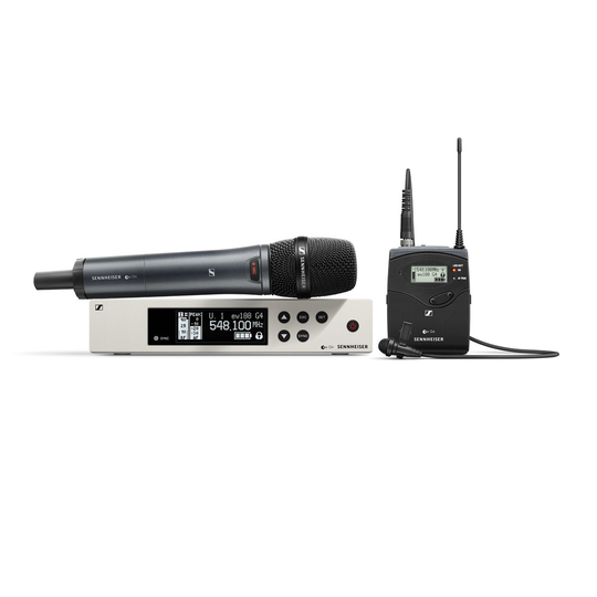 Sennheiser EW 100 G4 Dual Wireless System with ME2 and 835-S E Band