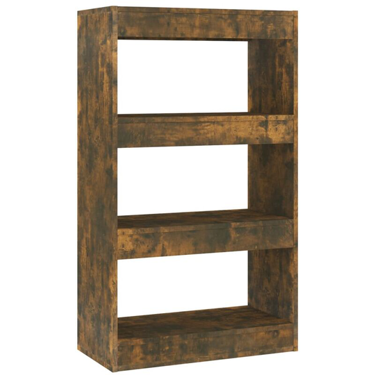 Book Cabinet/Room Divider Smoked Oak 60x30x103 cm Engineered Wood Vidaxl Brown