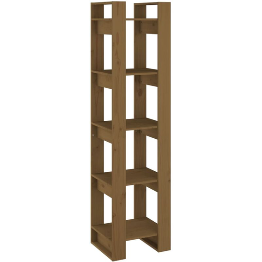 Book Cabinet/Room Divider Honey Brown 41x35x160 cm Solid Wood Pine Vidaxl Brown