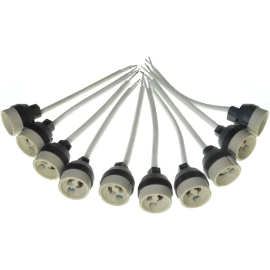 10x GU10 bulb sockets lamp connector for recessed lighting lamp base and spotlight led bulb
