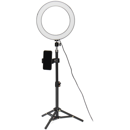 Mohoo - 32cm Make-Up lamp - 60cm selfie Bluetooth Remote Control - 3 Lighting Tripod Stand phone