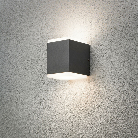 Konstsmide Monza Outdoor Modern Up Down Wall Light led Dark Grey, IP54