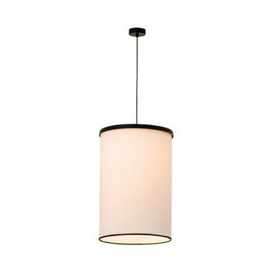 Larissa Assou Cylindrical Ceiling Pendant Light 1x E27 Max 40W Black Matt- White