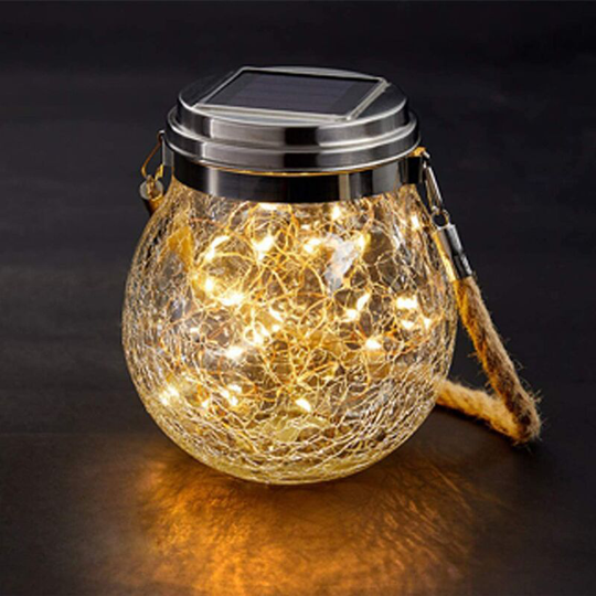 Aougo - Solar Lights for Outdoor Hanging Garden Decoration Outdoor Waterproof Solar Lanterns for Garden Terrace Balcony Decoration, 1 pcs