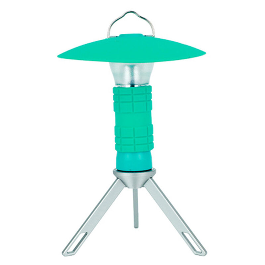 Outdoor Portable Camping Light Tent Lantern with Detachable Tripod usb Rechargeable led Emergency Light Light with Hung Loop, Green - Green