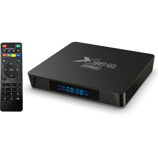 Asupermall - X96Q pro Android 10.0 Smart tv Box uhd 4K Media Player Allwinner H313 Quad-core H.265 2.4G&5G WiFi 100M lan Remote Control,Black£-UK-16G
