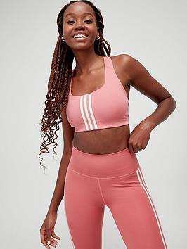 adidas Powerimpact Medium Support Bra - Light Red, Light Red, Size Xs, Women