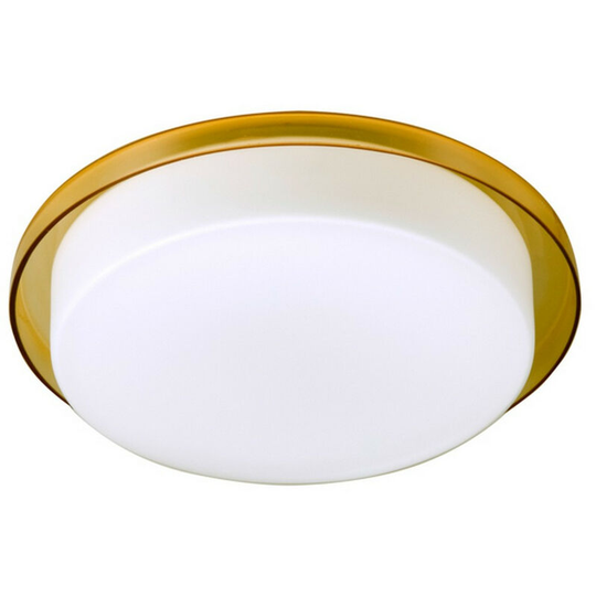 Linea Verdace Tray Flush Ceiling Light Orange