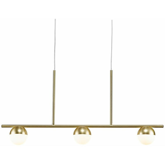 Nordlux Contina Straight Bar Pendant Ceiling Light Brass, G9