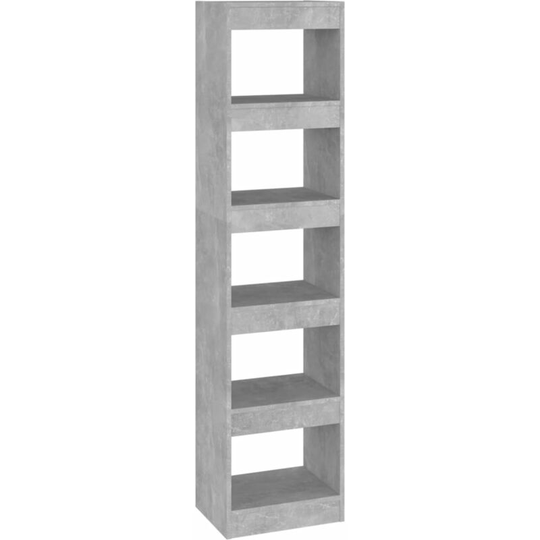 Book Cabinet/Room Divider Concrete Grey 40x30x166 cm Vidaxl Grey