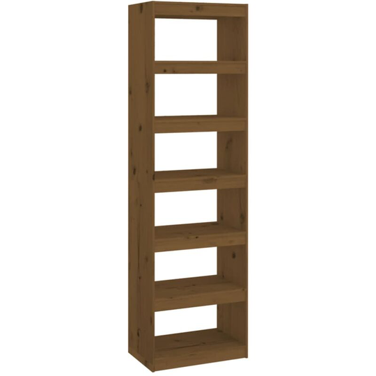 Book Cabinet/Room Divider Honey Brown 60x30x199.5 cm Wood Pine Vidaxl Brown
