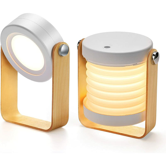 Aougo - Dimmable Touch Light Bedside Lamp, Portable Bedside Lamp Bedside Lamps with Safe Night Light Portable Bedside Table