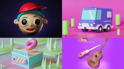 Blender Cartoon Stylized Modelling and Rendering