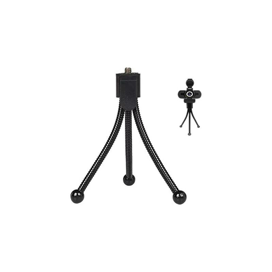 Webcam Stand, Mini Camera Tripod, Lightweight, Adjustable, Mini Tripod for Conference Room, Desk, Black