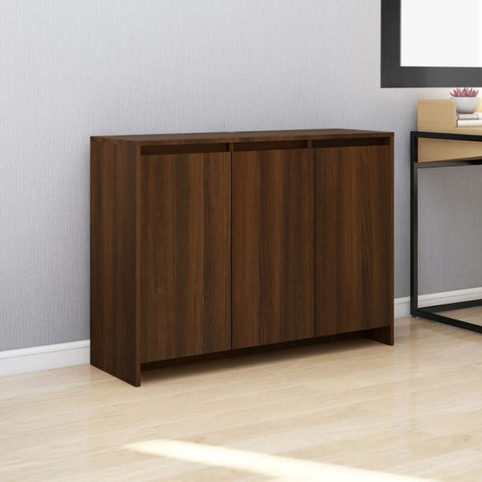 Sideboard Brown Oak 102x33x75 cm Chipboard