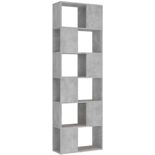 Vidaxl - Book Cabinet Room Divider Concrete Grey 60x24x186 cm Engineered Wood Grey