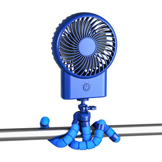 Muff - Tripod Clip-On Fans, Handheld Fans, Desktop Fans,Blue