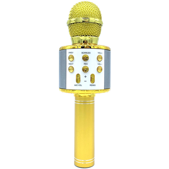 Asupermall - Wireless Microphone for Singing Recording with Colorful led Lights Handheld bt Microphones Kids Karaoke Microphone Home ktv Player for