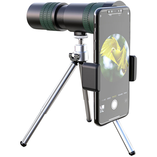 Apexel - Portable Monocular Telescope 8X-24X Zoom BAK4 Prism fmc Lens with Smartphone Holder & Tripod & Storage Bag for Adulst Kids Concert Brids
