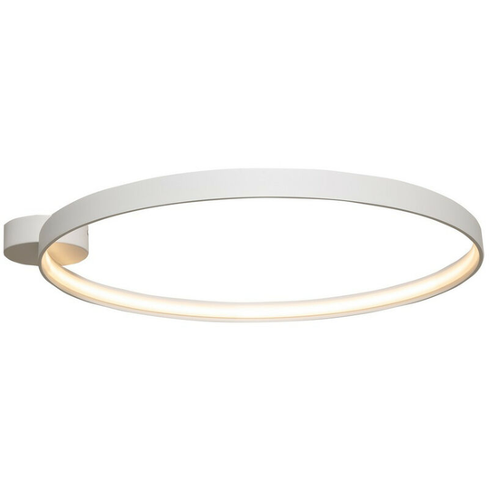 Zumaline Circle Integrated led Semi Flush Light, Matt White, 5520lm, 3000K