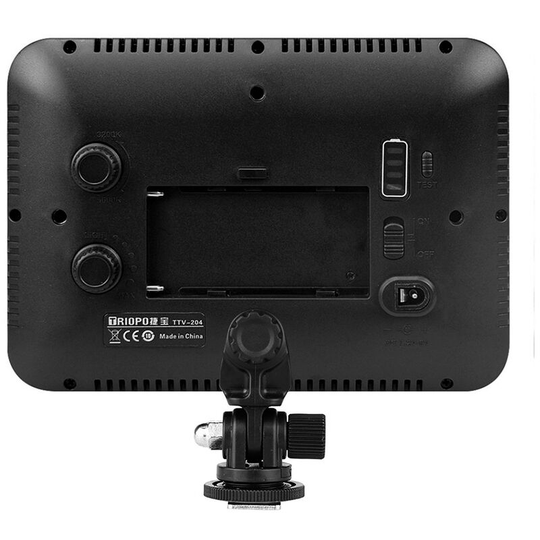 Triopo - TTV-204 Ultra Thin Photographic Equipment led Camera Video Light Lamp Panel 3200K~5500K Dimmable for Canon Nikon Pentax dslr Camera Video