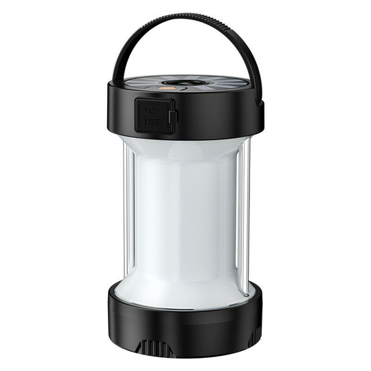 Aougo - Type-C Rechargeable Outdoor Camping Light, 1000 Lumens, 4 Modes Battery Powered, Waterproof Multi-Function Solar led Emergency Light for