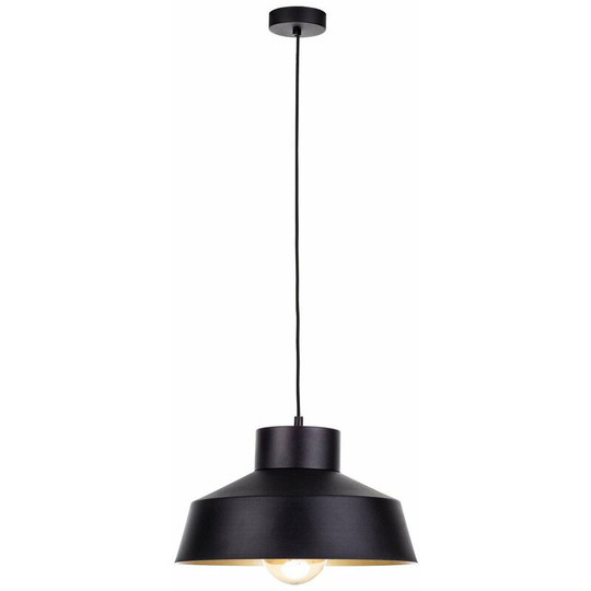 Keter Moon Dome Pendant Ceiling Light Black, Gold, 34cm, 1x E27
