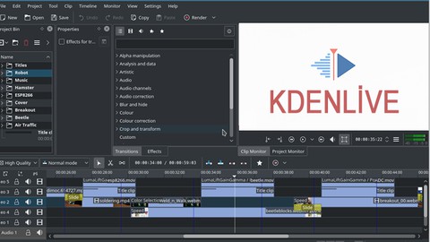 Sifirdan Kdenlive Dersleri ( Ucretsiz Video Duzenleme )