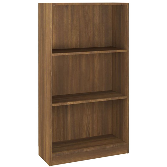 Book Cabinet Brown Oak 60x24x109 cm Engineered Wood Vidaxl Brown
